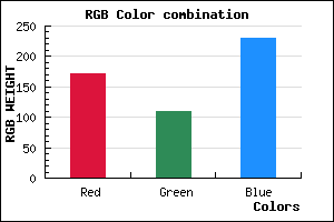 rgb background color #AC6EE6 mixer