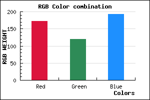 rgb background color #AC77C1 mixer