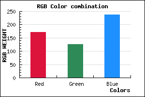 rgb background color #AC7EED mixer