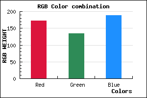 rgb background color #AC86BC mixer