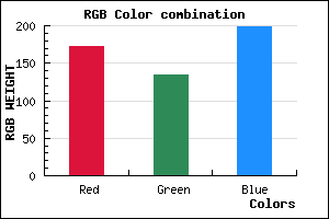 rgb background color #AC87C7 mixer