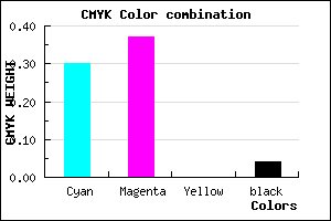 #AC9BF6 color CMYK mixer