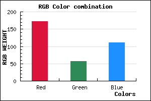 rgb background color #AC396F mixer