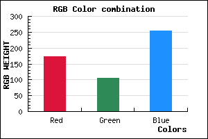 rgb background color #AD6AFE mixer