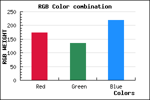 rgb background color #AD87DB mixer