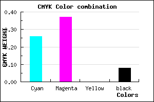 #AD94EB color CMYK mixer
