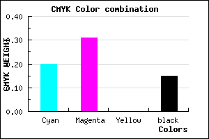 #AD95D9 color CMYK mixer