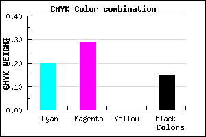 #AD99D9 color CMYK mixer