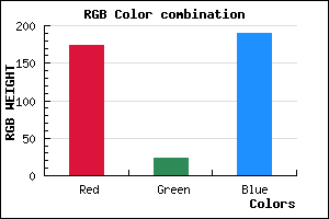 rgb background color #AD18BE mixer