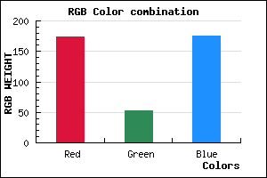 rgb background color #AD35AF mixer