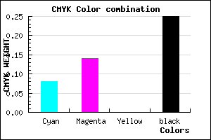 #AEA4BE color CMYK mixer