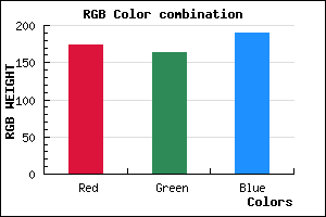 rgb background color #AEA4BE mixer