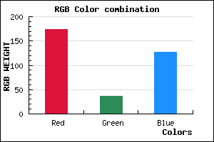 rgb background color #AE257F mixer