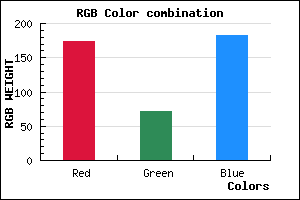 rgb background color #AE48B6 mixer