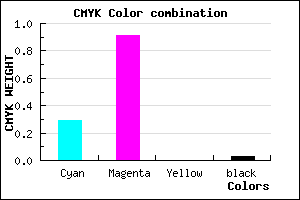 #AF16F8 color CMYK mixer