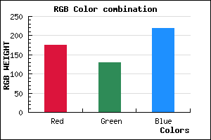 rgb background color #B081DB mixer