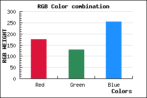 rgb background color #B082FE mixer