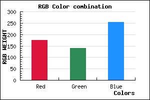 rgb background color #B08DFD mixer