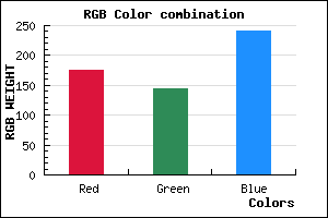 rgb background color #B090F1 mixer