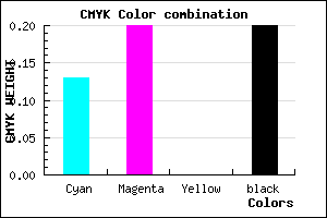 #B0A2CB color CMYK mixer