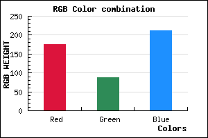 rgb background color #B058D4 mixer