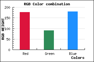 rgb background color #B05BB3 mixer