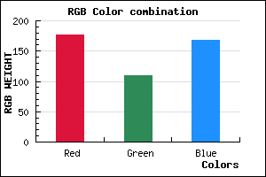 rgb background color #B16DA8 mixer