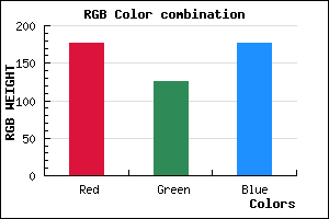 rgb background color #B17EB1 mixer