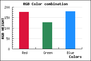 rgb background color #B17FB3 mixer