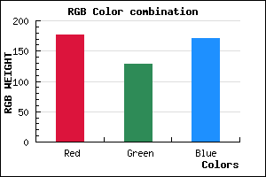 rgb background color #B181AB mixer