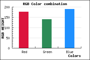 rgb background color #B18CBE mixer