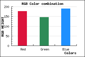 rgb background color #B192BE mixer