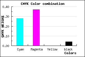 #B19AF6 color CMYK mixer