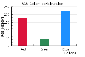 rgb background color #B12CDC mixer