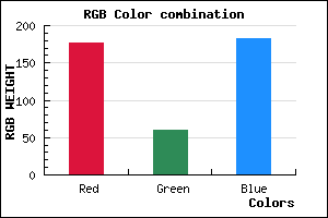 rgb background color #B13CB7 mixer