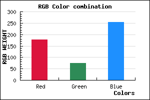 rgb background color #B14AFE mixer