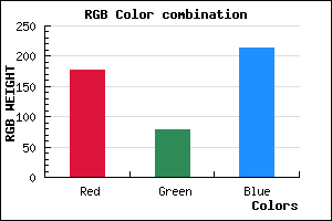 rgb background color #B14FD5 mixer