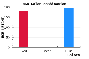 rgb background color #B200C0 mixer