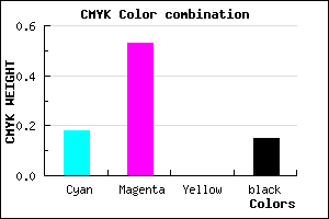 #B265D9 color CMYK mixer