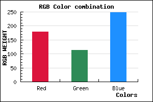 rgb background color #B272F8 mixer