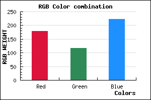 rgb background color #B275DF mixer