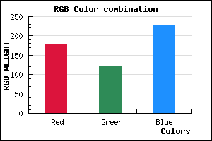 rgb background color #B27AE5 mixer