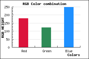 rgb background color #B27BF8 mixer