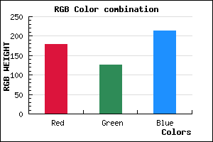 rgb background color #B27ED6 mixer