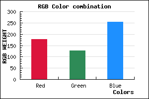 rgb background color #B27FFD mixer