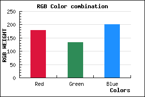rgb background color #B285C9 mixer