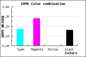 #B29AD6 color CMYK mixer