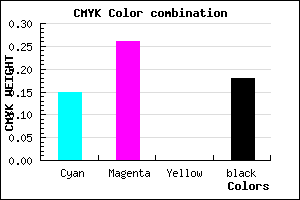 #B29CD2 color CMYK mixer