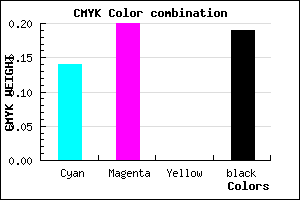 #B2A5CF color CMYK mixer