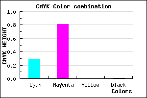 #B230FC color CMYK mixer